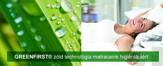 GREENFIRST® zöld technológia matracaink higiéniájáért